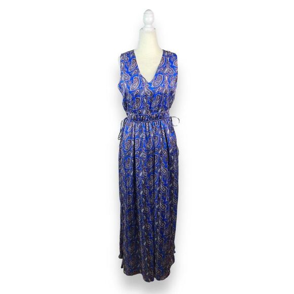 Banana Republic Indigo Paisley Maxi Dress - Picture 3 of 12
